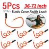 2-5Pcs Elastic Kayak Paddle Leash with Safety Hook Coiled Lanyard Cord Tie Rope Canoe Anti-Lost Rope Rowing Boat Accessories
