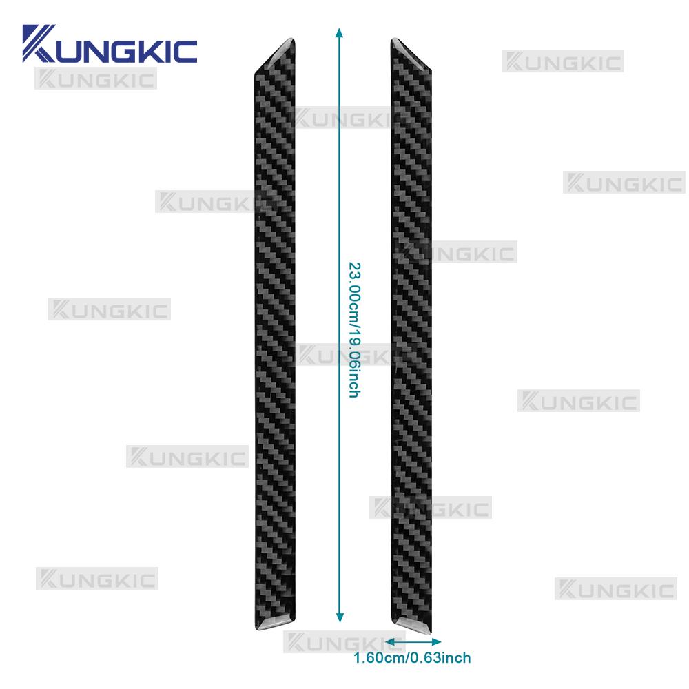 Real Soft Carbon Fiber Sticker For Kia Sportage NQ5 2022 2023 2024 2025 LHD RHD Car A-pillar Side Decor Trim Accessories