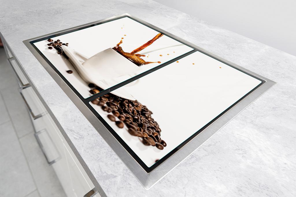 GLASPLATTA SKYDD FÖR SPIS 75x52 KAFFE