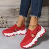 New Sports and Leisure Shoes  Spring  Single Shoes Mesh Casual Platform Running Large Size  Shoes