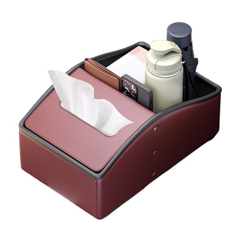 

Car Armrest Storage Box Nappa Leather High Capacity Car Console Box for Efficient Space Utilization & Organized Interior