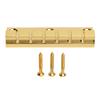 Golden 6 Strings Guitar Fixed Bridge Simple Installation Robust Metal Electric Guitar Bridge Replacement