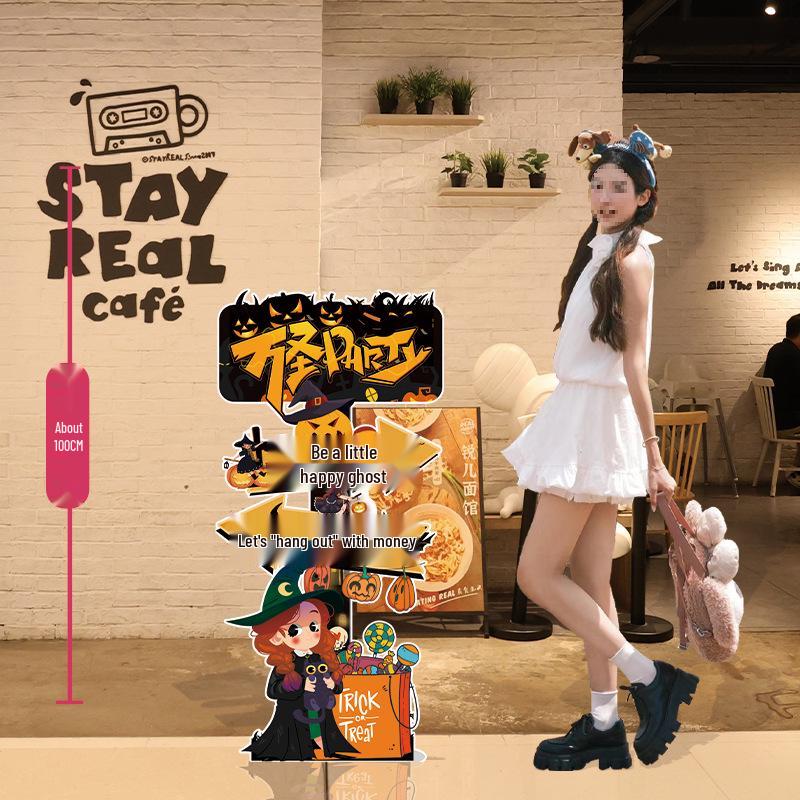 Halloween Balloon Decor Sign for Mall or Jewelry Store Entryway