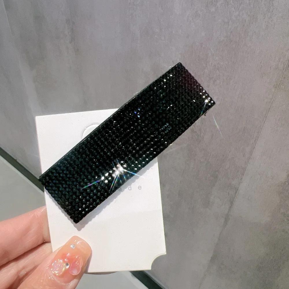 Beautiful Shiny Rhinestone Hairpins Creative Rectangular Hair Clips Woman's Hair Accessories