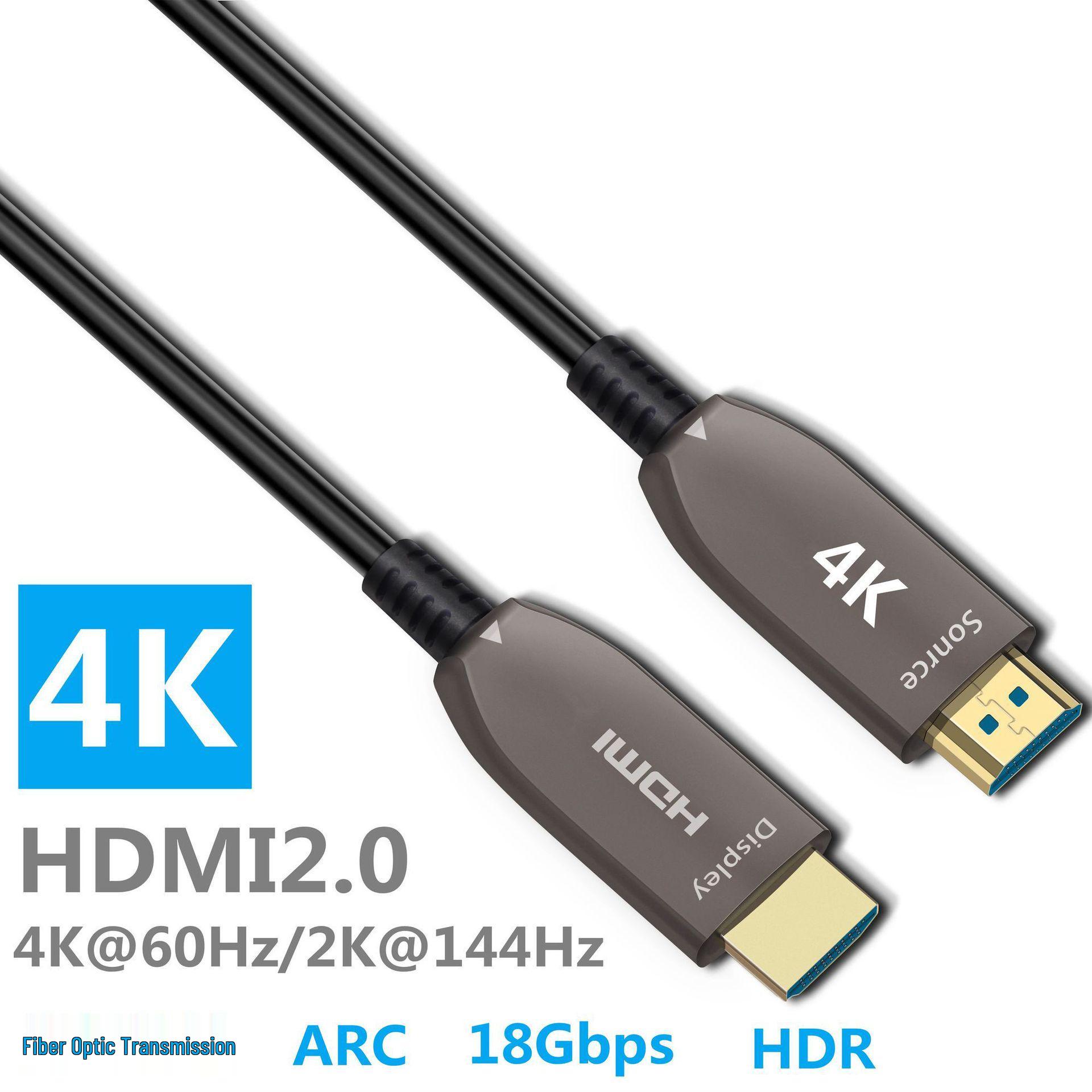 

Кабель HDMI 2.1 из оптического волокна для 4K/8K видео высокой четкости, подключения монитора, телевизора и проектора Fiber HDMI - 4K