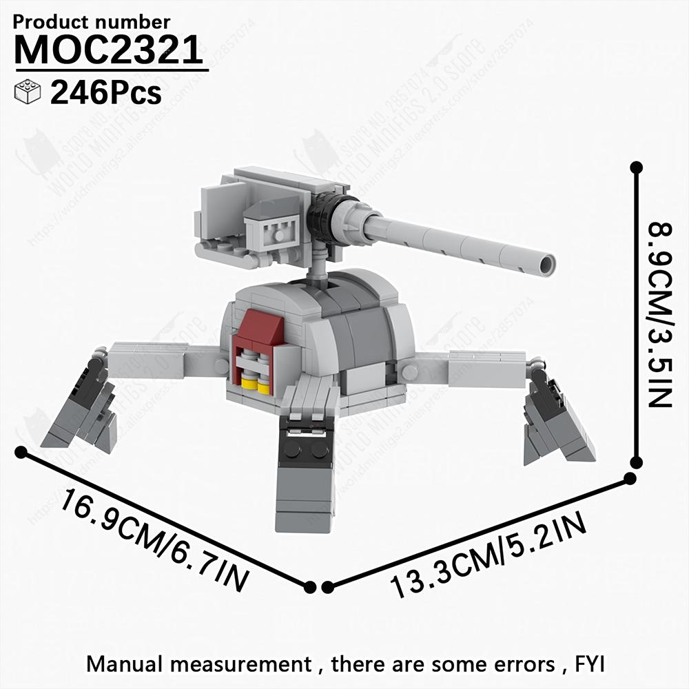 MOOXI Classic Military Space Wars Movie Weapons Gun Cannon Model MOC Bricks DIY Assembled Building Blocks Compatible Figures Toy