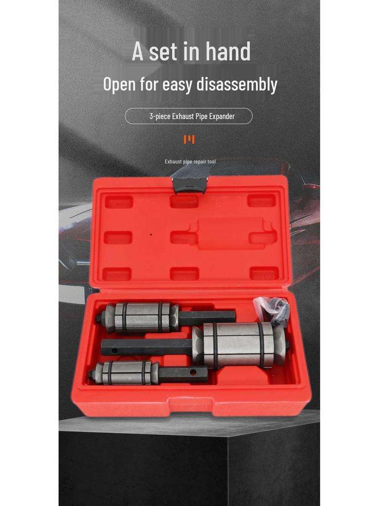 3-teiliges Auspuffrohr-Aufweit- und Reparaturwerkzeugset