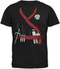 Halloween Red Clan Ninja Assassin Costume Mens T Shirt Black 3X-LG
