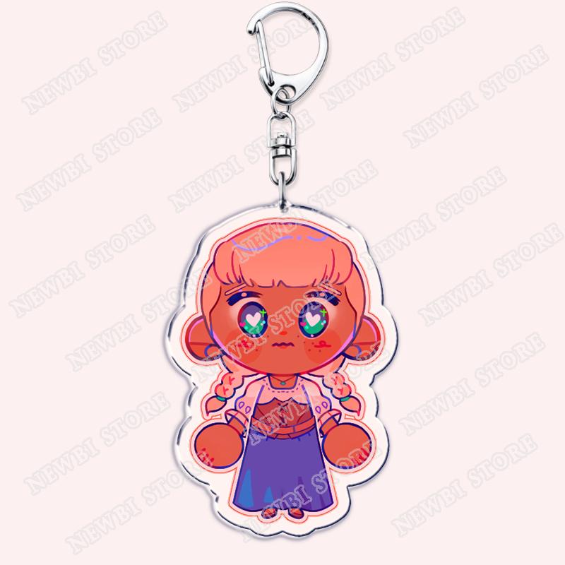 Hot Game Keychains for Accessories Bag FFXIV Samurai Red Black Mage Summoner Gunbreaker Dancer Keyrings Machinist Fans Gifts