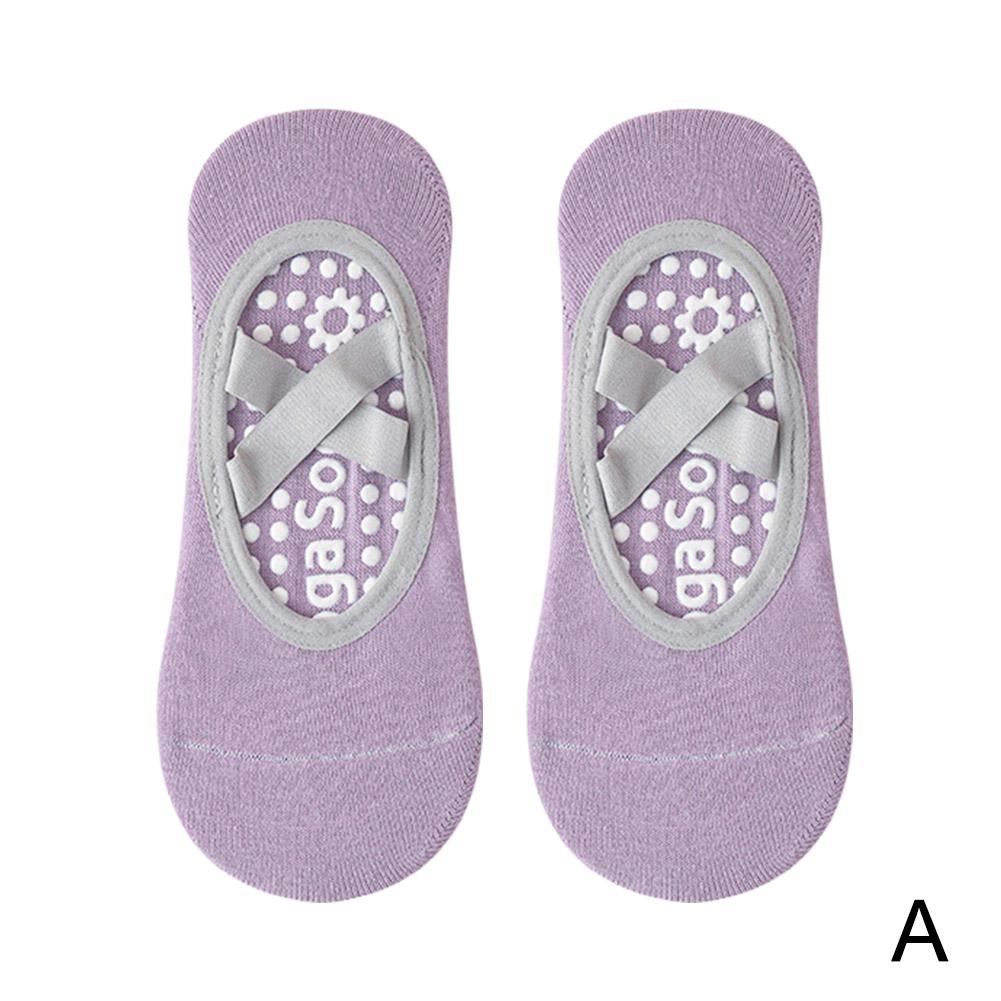 Professional Women Yoga Socks Silicone Anti-slip Grips & Straps Ballet Pilates Socks Women Breathable Barefoot Workout Socks