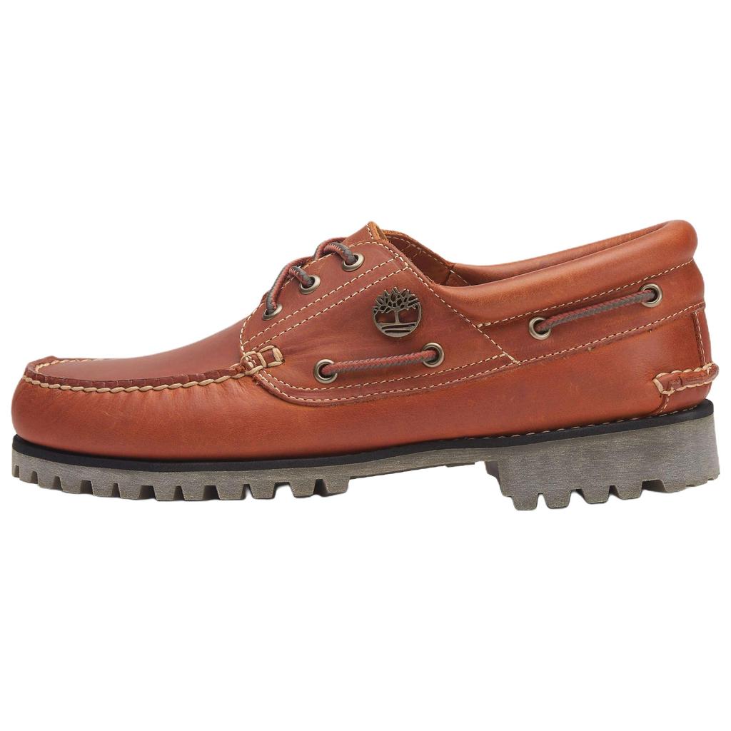 Timberland 3-Eye Versatile Comfortable Boat Shoes Men Shoes Brown TB0A2PDQEJD