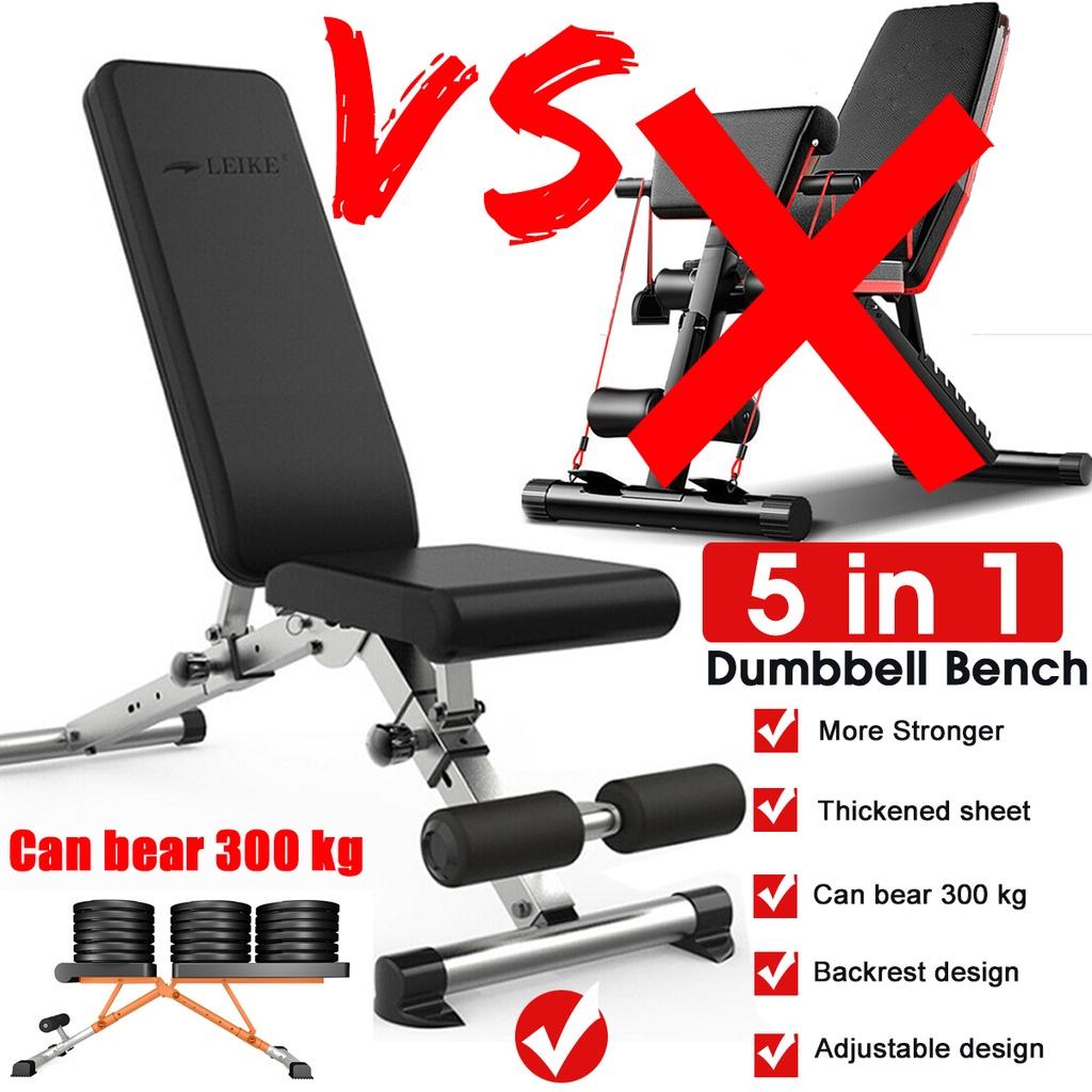 2 in 1 Adjustable Foldable Sit Up Ab Benches Bench Press Dumbbell Stool Board Multifunction Sit-ups Trainer Sports Equipment 82x27.5cm