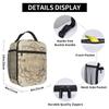 Flower Of Life In Lotus - Pastel Golds And Canv Insulated Lunch Bag for Women Kids Portable Food Boxes Thermal Lunch Box Tote