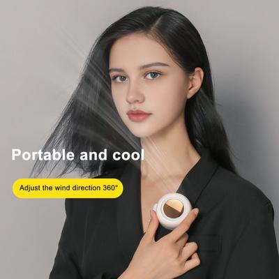 Personal Cooling Fan Strong Airflow 3 Speeds Low Noise Rechargeable Clip-on Fan Portable Silent Mini Bladeless Fan