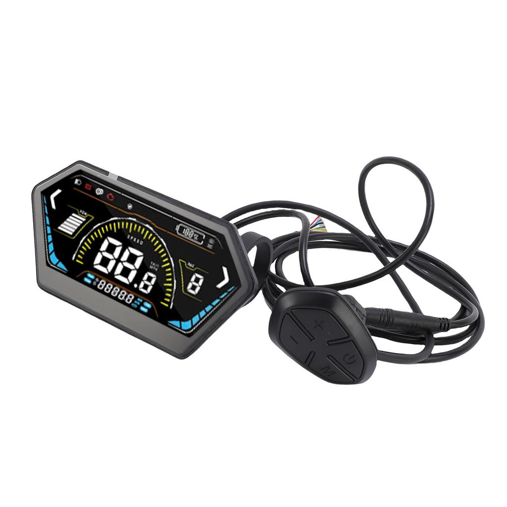 UKS6 Electric Bike LCD Display Meter Color Display Electric Scooter Control Panel Cycling Computer with SM Connector