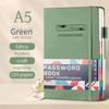 Cross-border A5 Password Notebook with Letter Labels for Account and Website Management