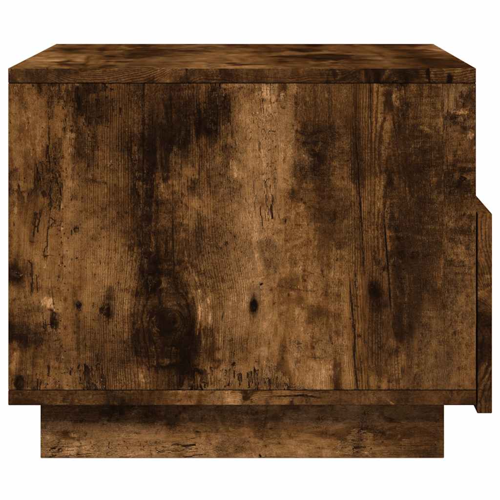 LED Coffee Table In Smoked Oak 50 X 49 X 40 Cm