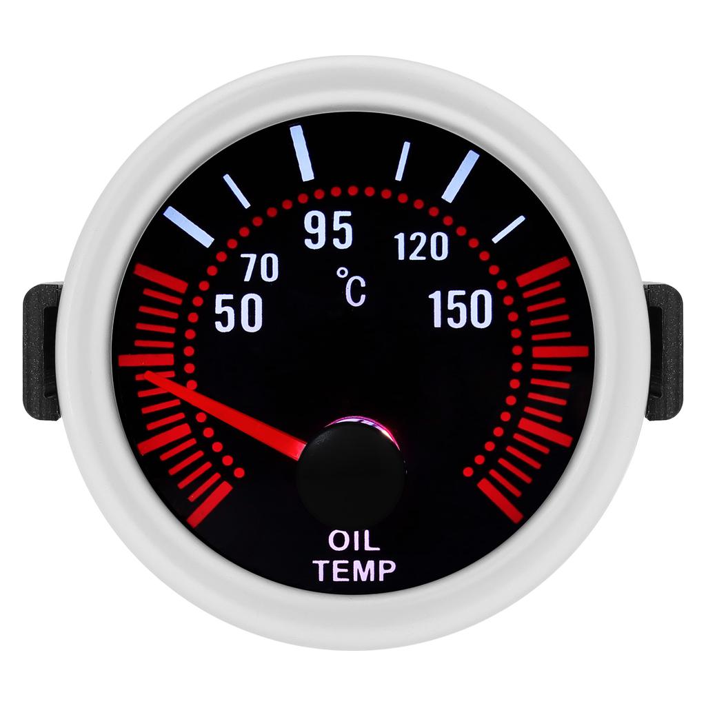 MAIMEIMI 2"52mm Oil Temperature Gauge with Sensor 50-150℃ Smoke Lens Oil Temp Meter for Gasoline Racing Car 12V
