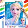 Disney Elsa Frozen Paint By Number Kit Number Drawing Canvas DIY Picture Home Decor Modern Wall Art Gift Painting Personalized Decor