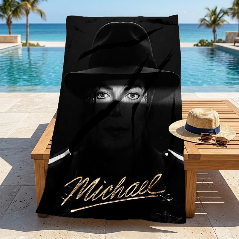Michael Jackson Stylish Digital Printing Beach Towel Quickdrying Absorbent Blanket For Beach Pool Gym Travel