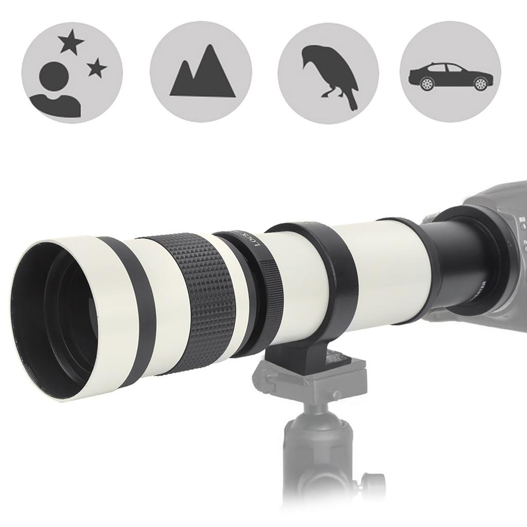 420800mm F8.316 Manual Focusing Zoom Telephoto Lens Telescope for EFS Mount Camera