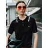Women's Short Sleeve Knit Polo T-Shirt