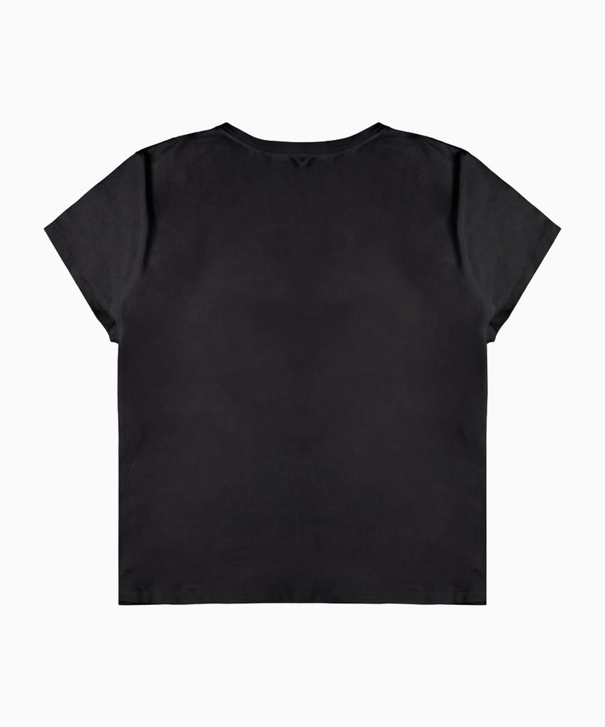SAINTPAIN Sp Initial Crop Short Sleeve Tee Black