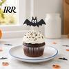 Halloween Dessert Table Decor 8 Pcs Bat Cupcake Toppers, Black Cake Cute Shaped Topper Picks for Halloween, Baby Shower, Birthday Party Decoration