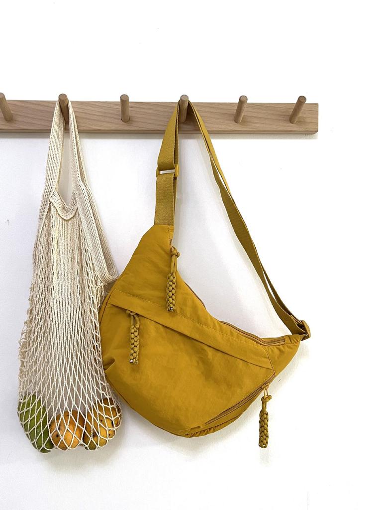 Japanese Style Large Capacity Nylon Canvas Crossbody Bag for Female Students