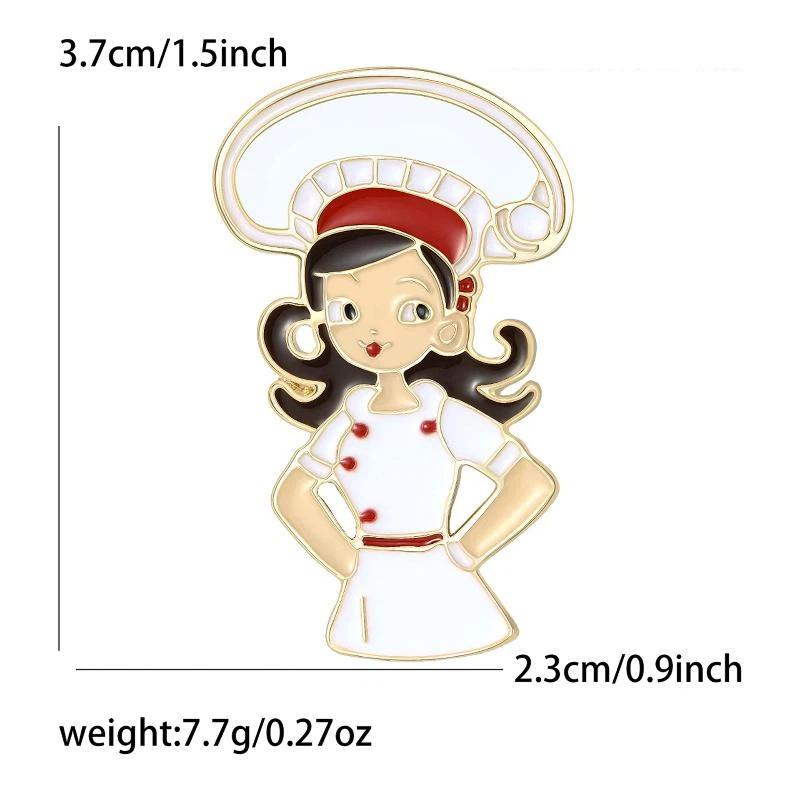 Fashion Enamel Professional Brooches Workplace Character Pins Event Party Decoration Clothes Accessory
