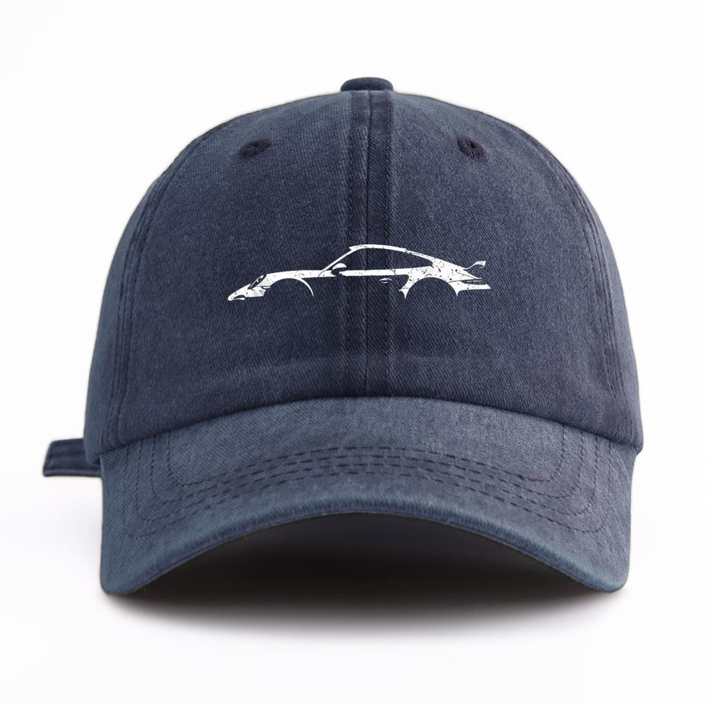 1 Stück 911 Aufdruck Gewaschene Baseballkappe für Erwachsene Minimalistischer Retro-Stil Lässig Weich Verstellbar Papa-Hut Perfekt als Geschenk