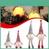 Festive 2pcs Led Christmas Gnomes Plush Santa Dolls For Yuletide Home Decor