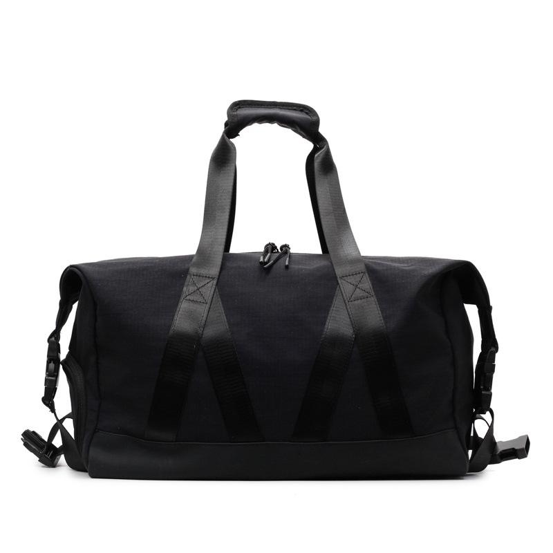 Trendy and Cool Simple Large-capacity Travel Bag Solid Color Daily Commuter Locomotive Outdoor Sports Style Fitness Bag