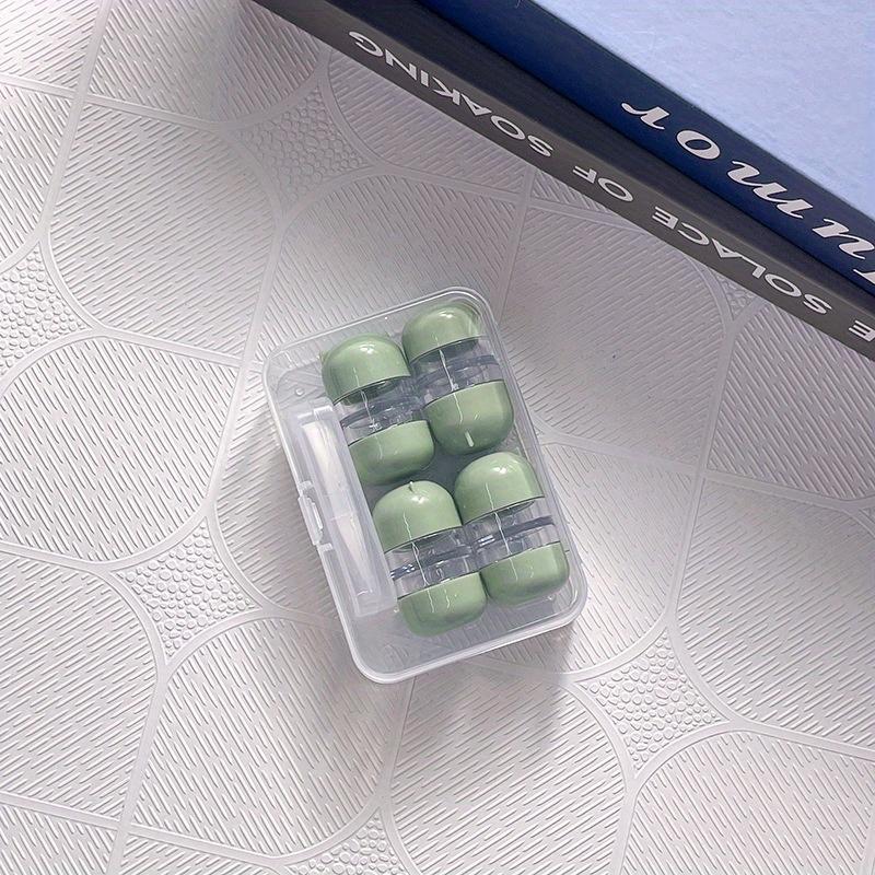 4 szt. Uroczy pojemnik na soczewki w kształcie misia Kobiety INS Etui na soczewki kontaktowe Mężczyźni Pudełko do przechowywania kolorowych soczewek kontaktowych Przenośny zestaw podróżny