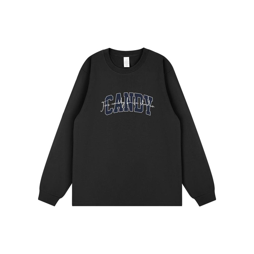 Trendy Korean Couple's Letter Print Long Sleeve T-Shirt - Autumn/Winter