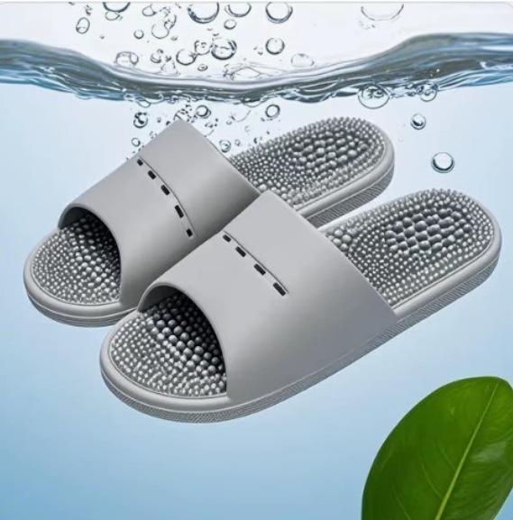 Men's Massage Acupressure Slippers - Non-Slip Sandals for Home Foot Therapy, Summer PVC Design