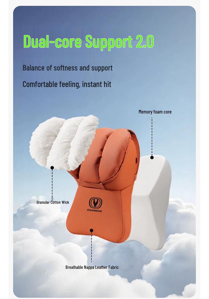 Changan Car Headrest & Lumbar Support Set for CS35/55/CS75 Plus
