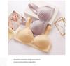 Cotton Front-Closure Wire-Free Push-Up Bra for Mature Women - Large, Breathable, Anti-Sagging Style