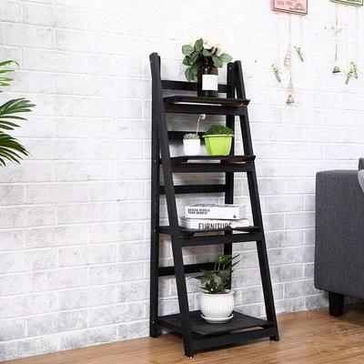 Folding Wooden Multi-Layer Plant Stand for Balcony or Living Room