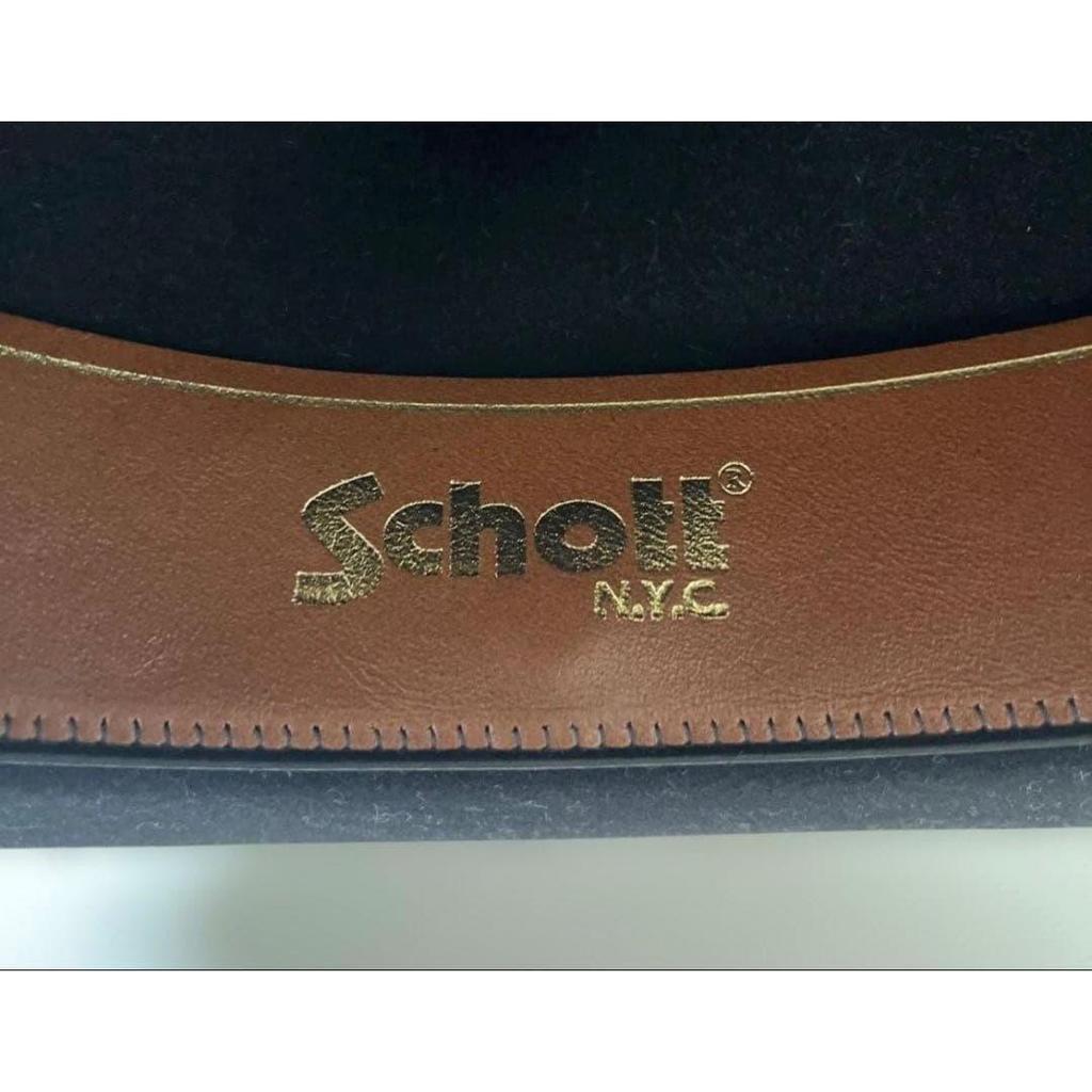Used Schott X Stetson One Star Fur Hat Black 57cm