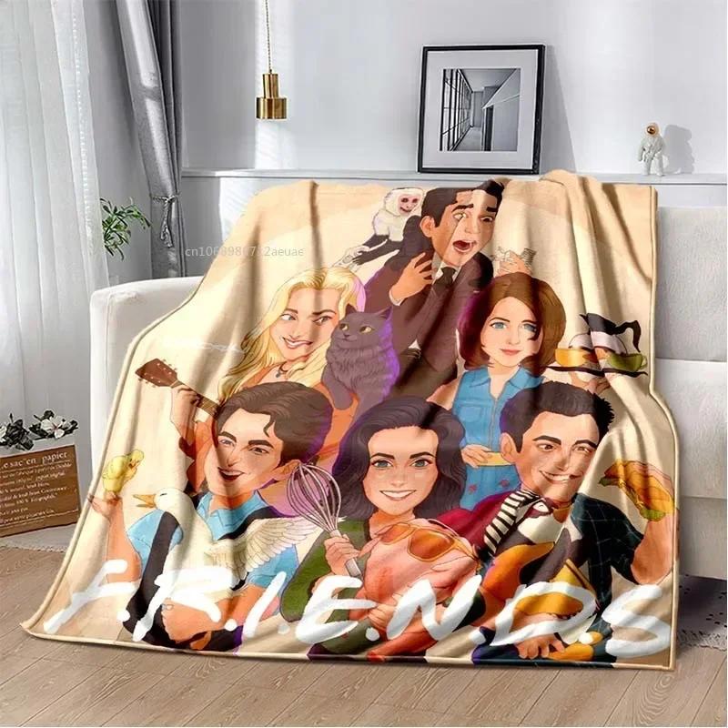Friends Klassische TV-Serie Decke Charakter Muster Kollektion Flanelldecke Weiche Tagesdecke Sofa Wärmende Abdeckung Weihnachtsgeschenk