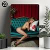 Sexy Girl Metal Tin Sign 20x30 cm for Garage & Workshop Decor