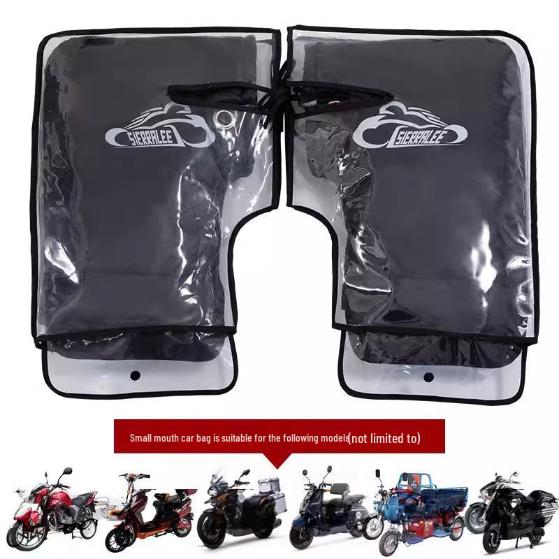 Vylepšené zimní rukavice na řídítka motocyklu a skútru pro ochranu před chladem