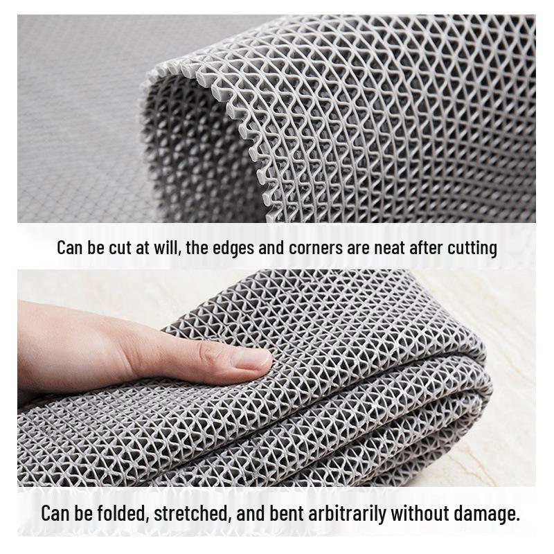 PVC Absorbent Anti-Slip Doorway Mat - Waterproof Floor Carpet for Kitchen & Bathroom