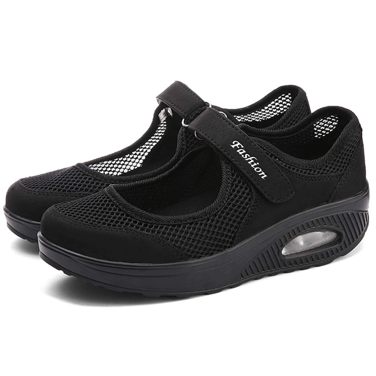 

Nurse Slimming Platform Walking Nurse Work Comfortable to Walk Platform Shoes [todaysunny] Women s Boat-Shaped Shoes, Sneakers, Leg-Lengthening, чёрный