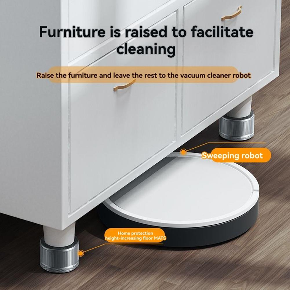 4 Pack Adjustable Microwave Riser Pads Heavy Duty Universal Appliance Feet for Microwave/Oven/Sofa/Furniture