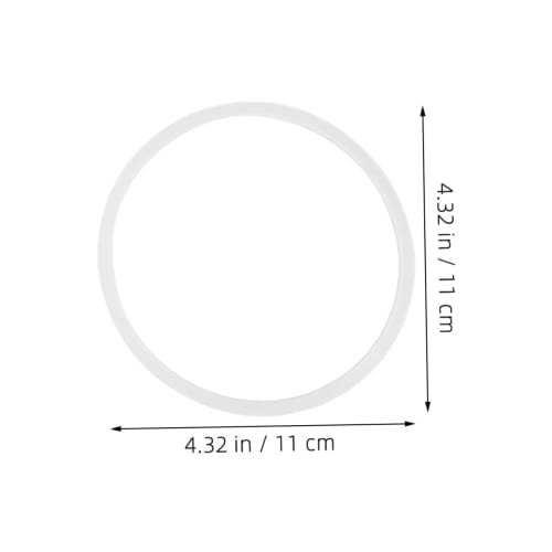BESTonZON 2-pakning Isolerte matbokser Tetningsringer, Silikon Tetningsringer, Runde Eggkokerringer, Erstatningssilikonpakninger for Krukker, Silikagel,