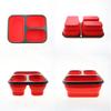 Silicone World 1300ML Silicone Collapsible Portable Lunch Box Large Capacity Bowl Lunch Bento Box Folding Lunchbox Eco-Friendly