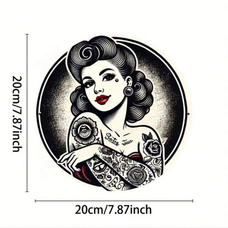 Retro Tin Sign Metal Poster Wall Art Home Bar Cafe Club Garage Man Cave Decoration 20x20cm