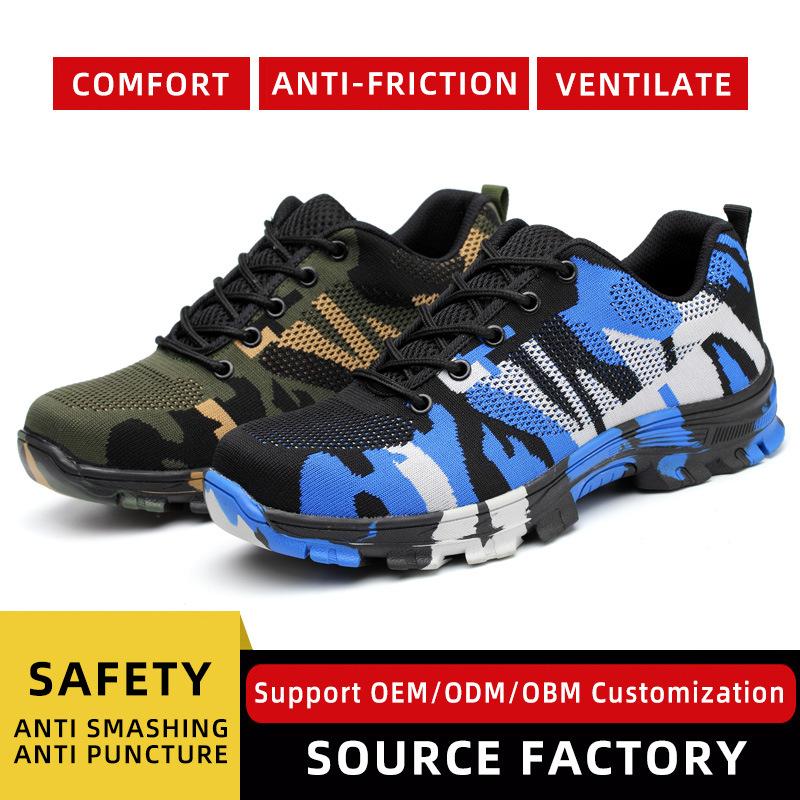 

Safety Shoes Labor Shoes Men s Anti-smashing and Anti-piercing, Light and Breathable Work Shoes 40